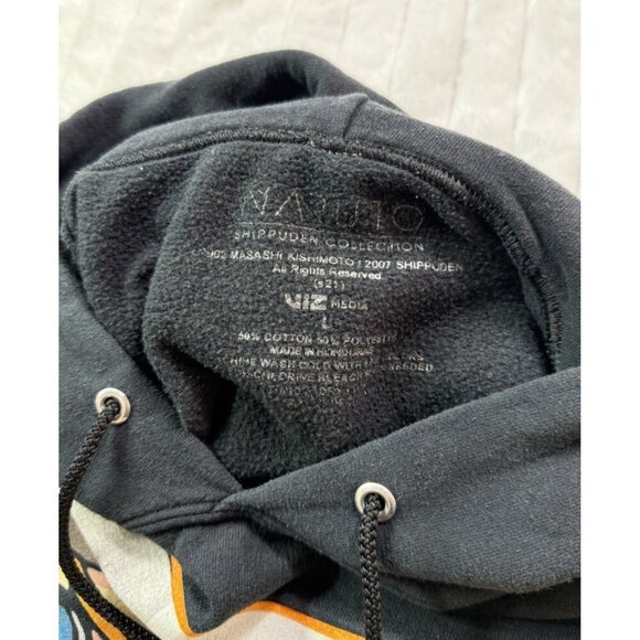 VTG 2002 Naruto Shippuden Pullover Hoodie Anime Graphic Sweatshirt Logo Men's L - Picture 13 of 14